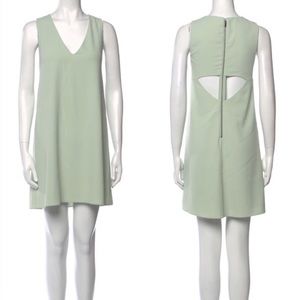 Alice + Olivia Green Cut-Out Dress